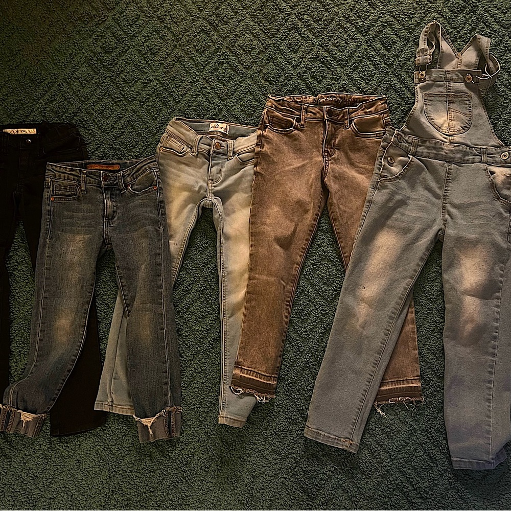 Girls Skinny Jeans Bundle - size 5&6